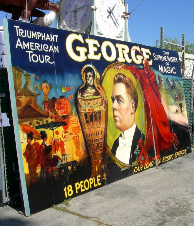 George the Magician American Tour Mounted Billboard 5