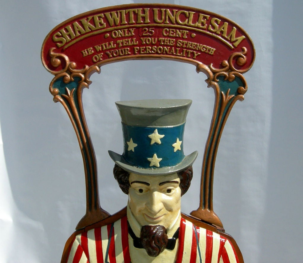 American Uncle Sam Personality Tester Arcade Machine