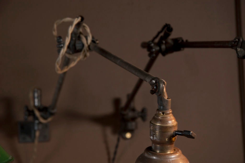 Trio of Vintage Wall Mounted O.C. Lamps at 1stdibs