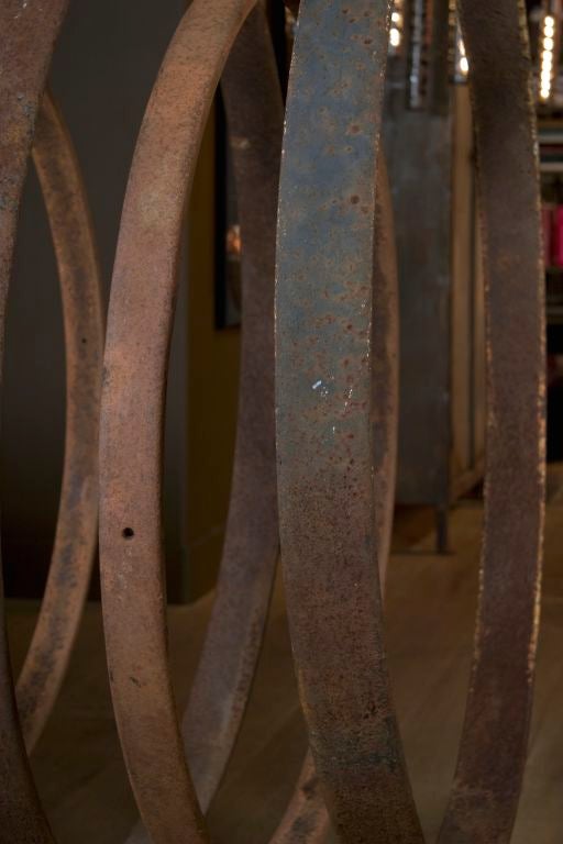 20th Century Wagon Wheels on Stands
