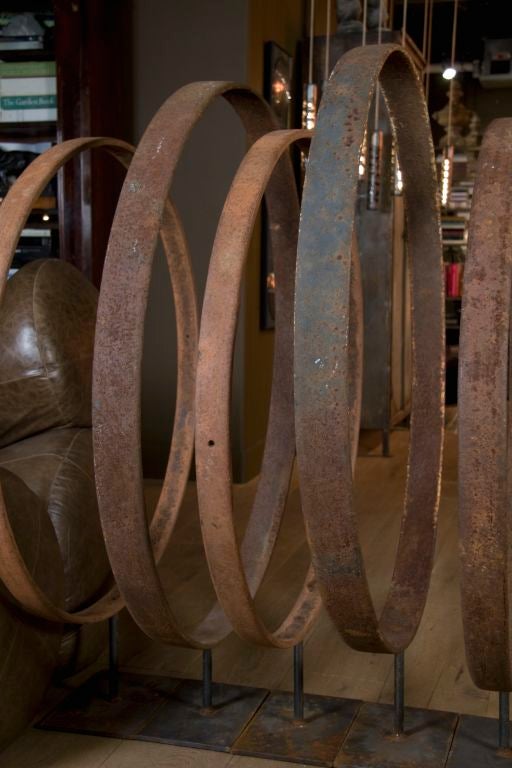 Wagon Wheels on Stands 1