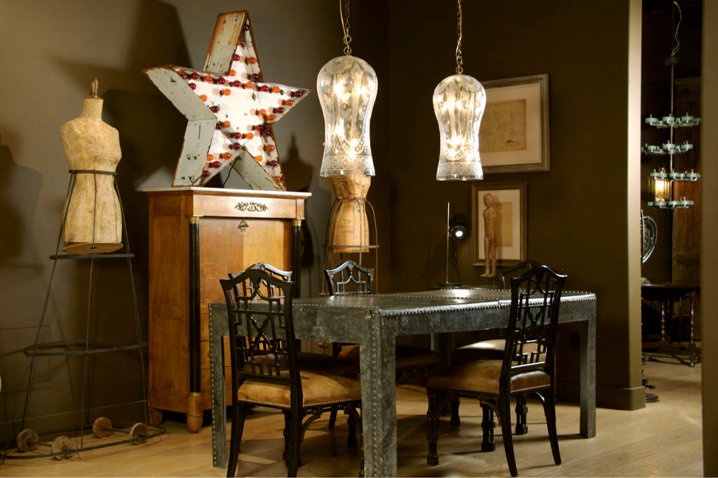 French Boiler Industrial Library Table