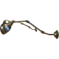 Gun Metal Industrial Wall-Mounted Extending Lamps