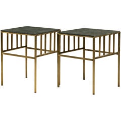 Pair of Brass Paul McCobb Side Tables