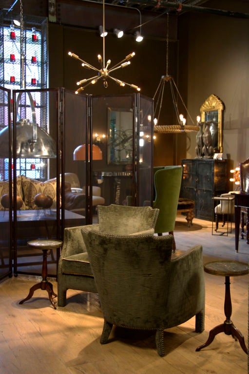 Galleried Marble Candlestands