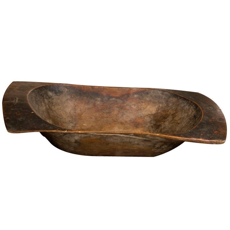 Primitive Carved Wooden Bread Troughs