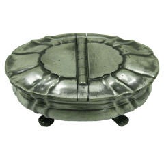 Spice Box Rare Mid-19th Century French Pewter Double-Sided Antique Spice Box Rare Mid-19th Century French Pewter Double-Sided