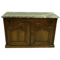 18th Century French Hunters Buffet with Original Rouge Marble