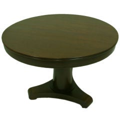 Of the Period Empire Walnut and Mahogany Pedestal Table Of the Period Empire Walnut and Mahogany Pedestal Table