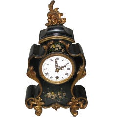 19th Century Swiss Mantel Clock Bronze Ormulu