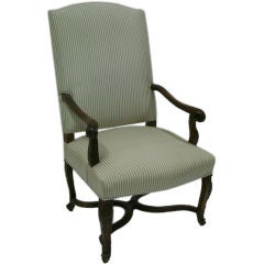 18th Century French Walnut Regence Arm Chair