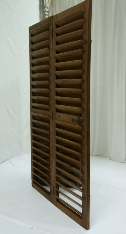 18TH CENTURY FRENCH PINE SHUTTERS MADE INTO SCREEN 4