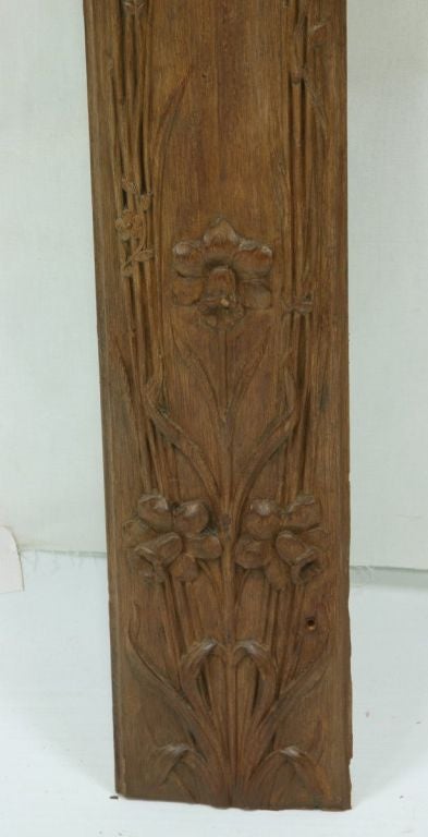 Louis XV Dated 1920 Walnut Carvings from a French Boulangerie