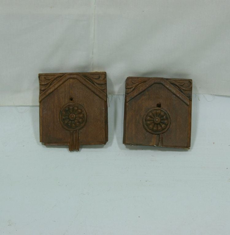 Dated 1920 Walnut Carvings from a French Boulangerie 3
