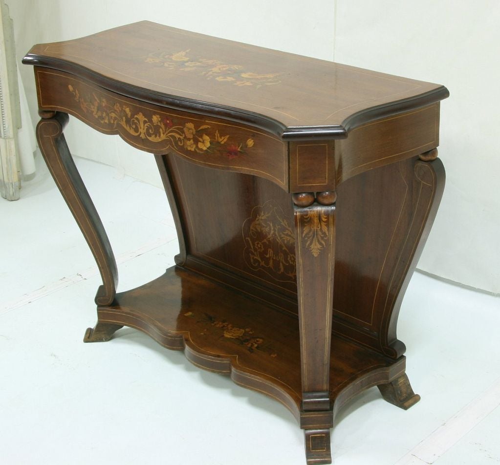 19th Century French Marquetry Console 4