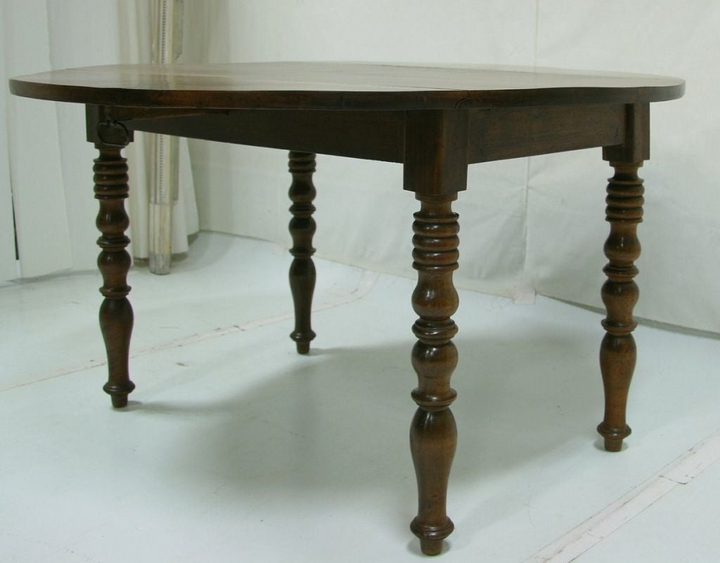 19th Century Louis Philippe Walnut French Table 5