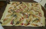 PAIR EARLY 1900'S FRENCH TAPESTRY CHAIR COVERS