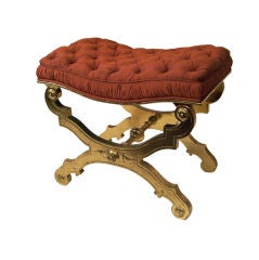 Renaissance Revival Water Gilt Bench