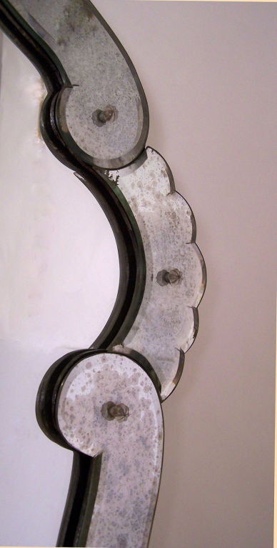 Large Vintage Venetian Style Mirror