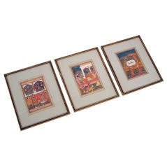 Antique 19thC Indian Paintings