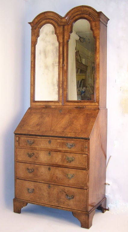 English Bonnet Top Secretary Desk