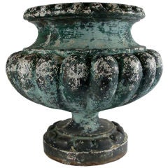19thC Cast Iron Urn
