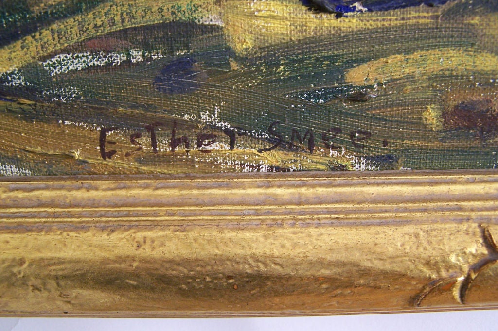 Peinture de paysage en plein air de Californie par Esther Smee, années 1930-1940 en vente 2
