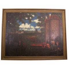 WPA Style American School Painting