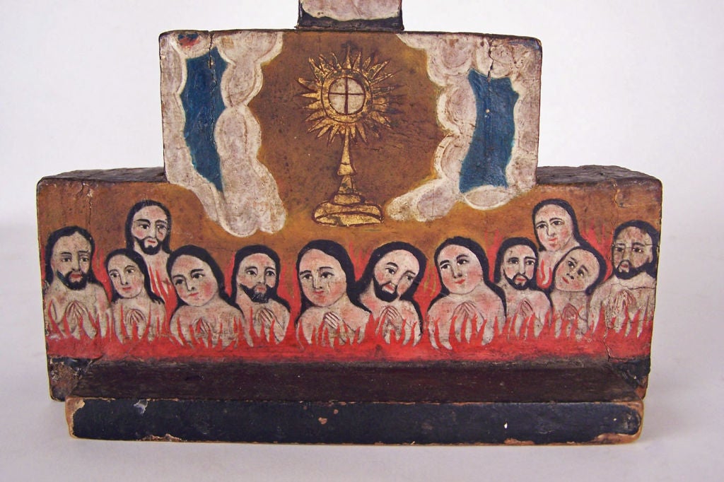 19th Century 19thC Spanish Colonial Folk Art Crucifix
