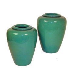 Pair of Garden City Oil Jars