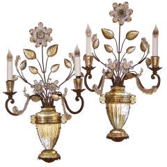 Pair of Bagues Style Sconces