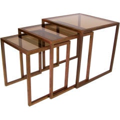 Used Bronze Nesting/Stacking Tables