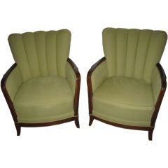 Art deco club chairs