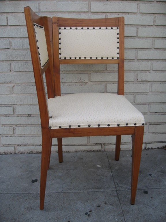 ITALIAN ART DECO CORNER CHAIRS