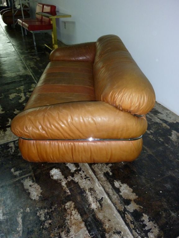 Leather sofa , comfortable , vintage and still very beautiful.  Gramigna and Biondi, pg. 209
