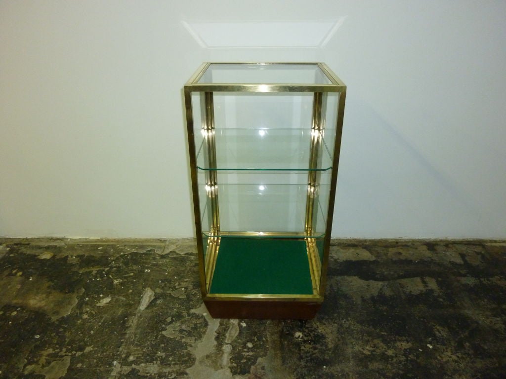 Brass showcase display