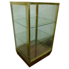 Brass showcase display