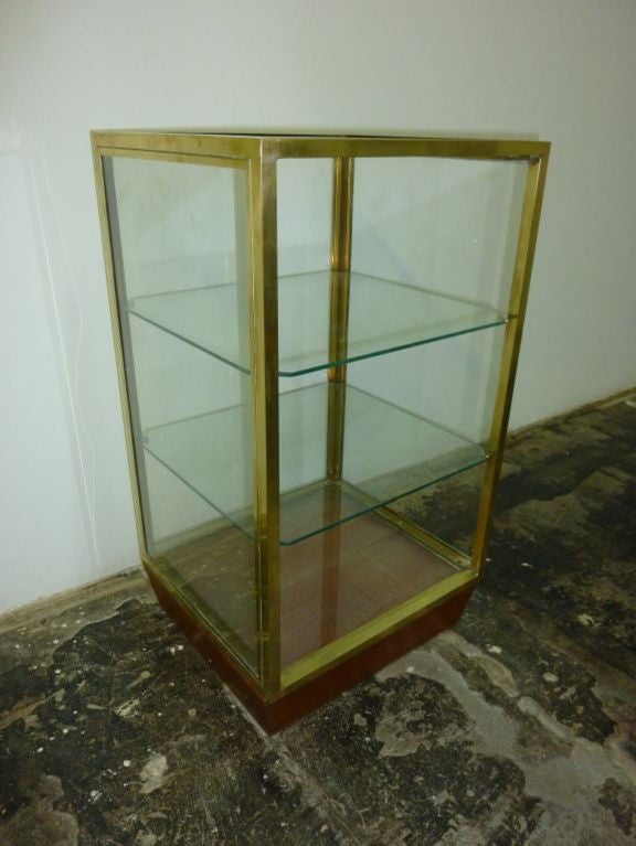 Brass showcase display