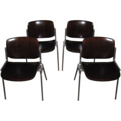 Italian  Four   Chairs By Castelli