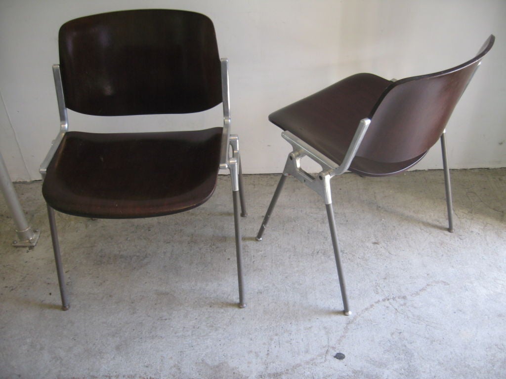 Late 20th Century Italian  Four   Chairs By Castelli