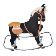 Retro Deco Toy Horse on Wheels