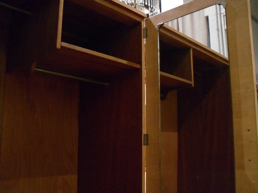 Mid-20th Century Gerald Summer Sycamore Wardrobe