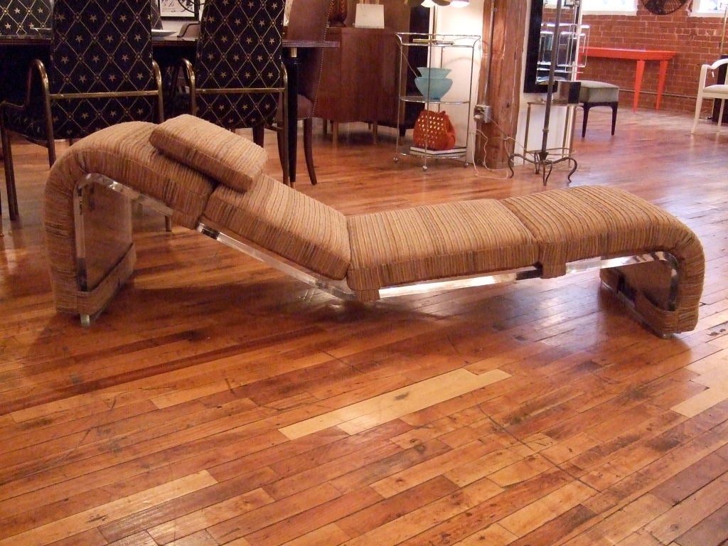 Lucite Chaise Lounge