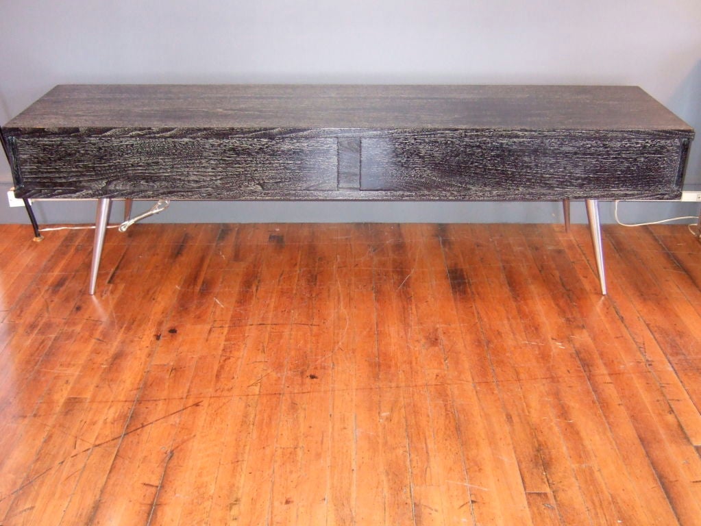 Cerused Oak Console