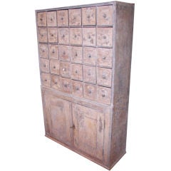 Antique Painted Apothecary Cabinet