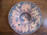 Terra-cotta painted plate