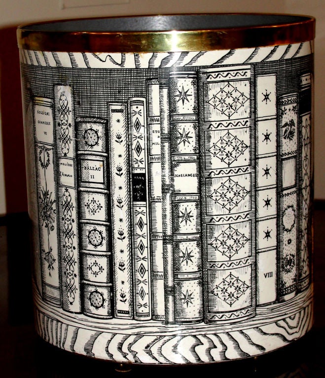 Fornasetti cat and mouse 1950's baket / planter/ vase