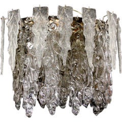 Murano - Venetian glass icicles chandelier