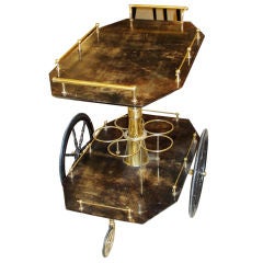 A most elegant 1050
s Aldo Tura bar cart A most elegant 1050
s Aldo Tura bar cart