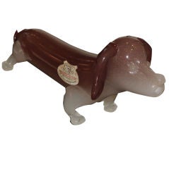 Venetian - Murano glass dachshund